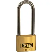 Kasp K12540L40 Hængelås 40 mm Forskellige Gyldengul Nøglelås