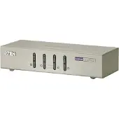 Aten 4-Port-USB-VGA/Audio-KVM-Switch, QXGA, 0,177 W, Grau