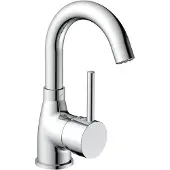 Eisl Waschtischarmatur FUTURA Niederdruckarmatur, Wasserhahn Bad mit Energiesparfunktion Cold Start, Chrom