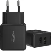 Ansmann USB Ladegerät mit 12 W, USB Netzteil für Handy und Tablet