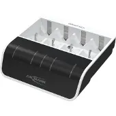 Ansmann Akku Ladegerät NiMH für 4x AAA AA C D und 1x 9V Block