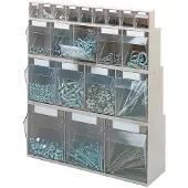 Lockweiler Klarsichtmagazin H 242 x B 600 x T 203 mm weiß - 1500313