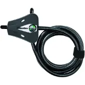 Masterlock Verstellbares Kabelschloss mit Schüsselschloss [Kabel einstellbar von 30 cm bis 1,8 m] [Python] 8417EURDPRO - Ideal für Sportausrüstung, Werkzeuge und Gartenmöbel