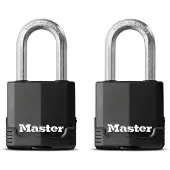 Masterlock 2-teiliges Vorhängschloss-Set M115EURTLF