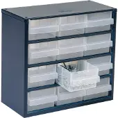 Raaco 612-02 Small parts container (W x H x D) 306 x 283 x 150 mm No. of compartments: 12 Content 1 pc(s)