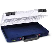 Raaco CarryLite 55 5x10-0/DLU, Blau, Polycarbonat (PC), Polypropylen (PP), 413 mm, 330 mm, 58 mm, 1,3 kg