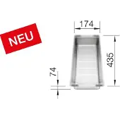 BLANCO 227689, Grau, 174 mm, 435 mm, 74 mm