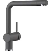 BLANCO LINUS, Messing SILGRANIT-Look, felsgrau, Hochdruck, Standard, Grau, Messing, Hebelgriffe, Einzelbild, Typ L