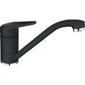 Franke Armatur NOVARA-PLUS in ONYX mit schwenkbarem Festauslauf / Einhebelmischer