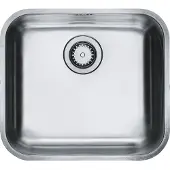 Franke Unterbaubecken GAX 40 aus Edelstahl mit Drehexcenterventil / Einbauspüle / Unterbauspüle / Edelstahlspüle / Spüle