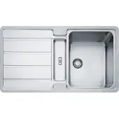 Franke Spüle HYDROS HDX 284 mit Druckknopfventil und verdecktem Überlauf / ab 50 cm Unterschrank / Slimtop/Flächenbündig
