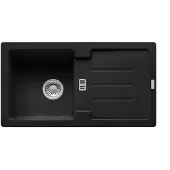 Franke Spüle STRATA STG 614-78 BLACK MATT mit Excenterventil / Ausschnittsmaß: 760 x 415 cm / Auflagespüle