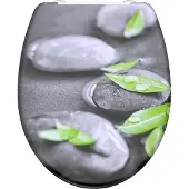 Schutte Duroplast WC-Sitz STONE, mit Absenkautomatik und Schnellverschluss