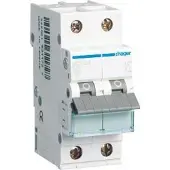 Hager MCN525 Leitungsschutzschalter 1P+N 6kA C-Charakteristik 25A 2 Module