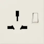 JUNG Steckdose 1f cws glz LS UP m.BS ZP BS LS4171GISW