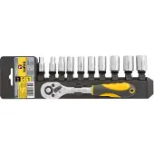 GRUPA TOPEX -Sockel + Ratsche 1/4 ", 11-teiliger Crv-Stahl
