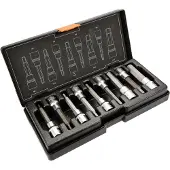 Neo Tools Sechskant-Bits auf Stecknuss 100 mm, 9er-Set