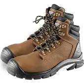 Neo Tools Arbeitsstiefel, Klasse S3 SRC, Schaft aus Crazy Horse-Leder, Oxford-Gewebe, Metallschlaufen, profilierter Rücken - Größe 44