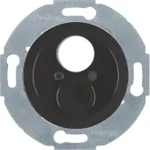 Berker 450821, Schwarz, Metall, Kunststoff, konventionell, , Glänzend, 1930/Glas/Palazzo