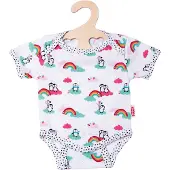 Heless puppenstrampler Penguin Dots 35-45 cm Baumwolle weiß
