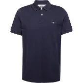 Gant Polo normale Passform dunkelblau einfarbig