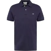 Gant Poloshirt "Poloshirt Slim Shield Pique Polo 1er Pack", Herren, Gr. 4XL, blau, Obermaterial: 100% Baumwolle CO., Shirts Poloshirt
