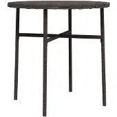 vidaXL Beistelltisch Braun 45 cm Poly Rattan