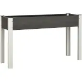 vidaXL Garten-Hochbeet Grau 120x40x75 cm WPC