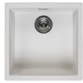 Reginox R32305 Regi Granit Spüle AMSTERDAM 40 Pure White ab 50 cm Schrankbreite / Auflagespüle / Unterbau / Einbauspüle
