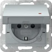 Gira SCHUKO-Steckd. KD Kontroll + SP System 55 F Alu 455226
