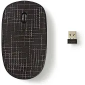 Nedis MSWS500BK, Beidhändig, RF Wireless, 1600 DPI, Schwarz