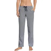 Schiesser Damen Mix & Relax Webhose Lang' Schlafanzughose, Blau (Nachtblau 804), 36