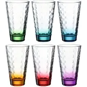 Leonardo Wasserglas Optic Assorti 300 ml (6er-Set)