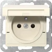 Gira Steckd. Erdstift KD + SP System 55 Cremeweiß 448801