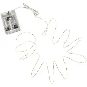 Konstsmide Amber LED Lightset, Leichte Dekorationskette, Messing, Metall, Kunststoff, Universal, IP20, 6 h
