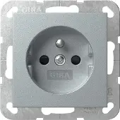 Gira Steckd. Erdstift + SP System 55 F Alu 448526