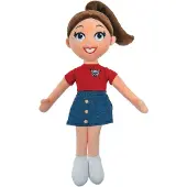 Samson & Marie teddypuppe Marie junior 30 cm Plüsch rot/blau