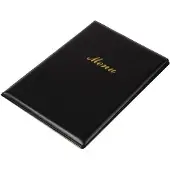 Olympia Speisekarte PVC schwarz A4