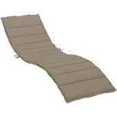 vidaXL Sonnenliegen-Auflage Taupe 200x70x3 cm Oxford-Gewebe