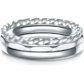 Eastside Ring Damen Edelstahl silber, 56 640875-0001-00560