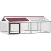 vidaXL Freilaufgehege Mokka 200x112,5x74 cm Massivholz Kiefer