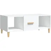 vidaXL Couchtisch Weiß 102x50x40 cm Holzwerkstoff