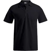 Promodoro EXCD Poloshirt Plus Size Herren, Schwarz, 4XL