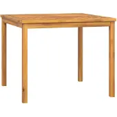 vidaXL Garten-Esstisch 90x90x74 cm Massivholz Akazie