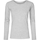 Promodoro Damen X.O T-Shirt langarm 1565 heather grey 3XL
