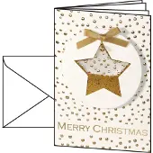 Sigel Weihnachts-Karte Confetti Star