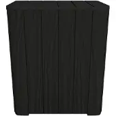 vidaXL Gartentisch mit Abnehmbarer Tischplatte Schwarz Polypropylen