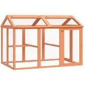 vidaXL Freilaufgehege Braun 141x94x104 cm Massivholz Kiefer