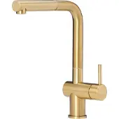 Reginox Armatur R35986 CEDAR GOLD FLAX mit ausziehbarem Auslauf / Küchenarmatur / Einhebelmischer / Mischbatterie