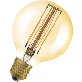 Osram Dimmbare LED-Lampen, Vintage-Edition, 40 Watts Ersatz, E27, G80, 2200 Kelvin, Warm Comfort Light, Klares Glas, single Pack